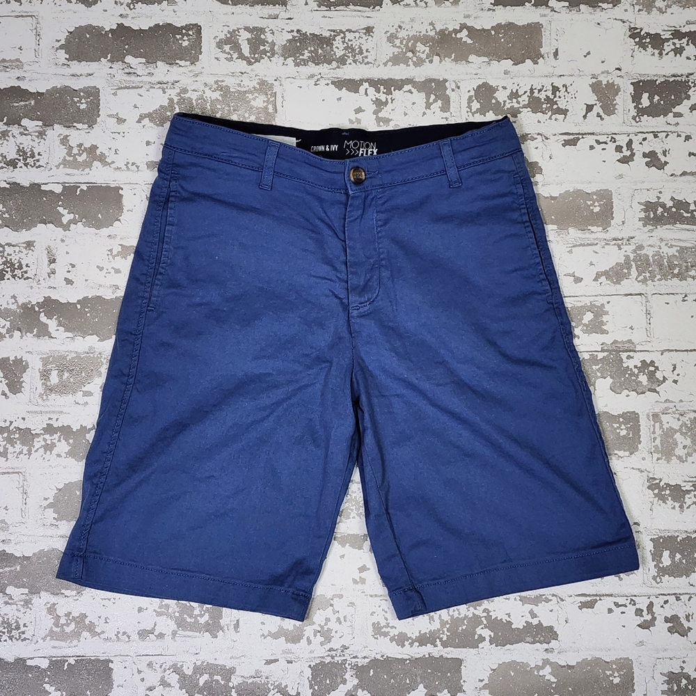 Boys Crown & Ivy Motion Flex Dress Shorts Size 14 Crown And Ivy Adjustable Waist